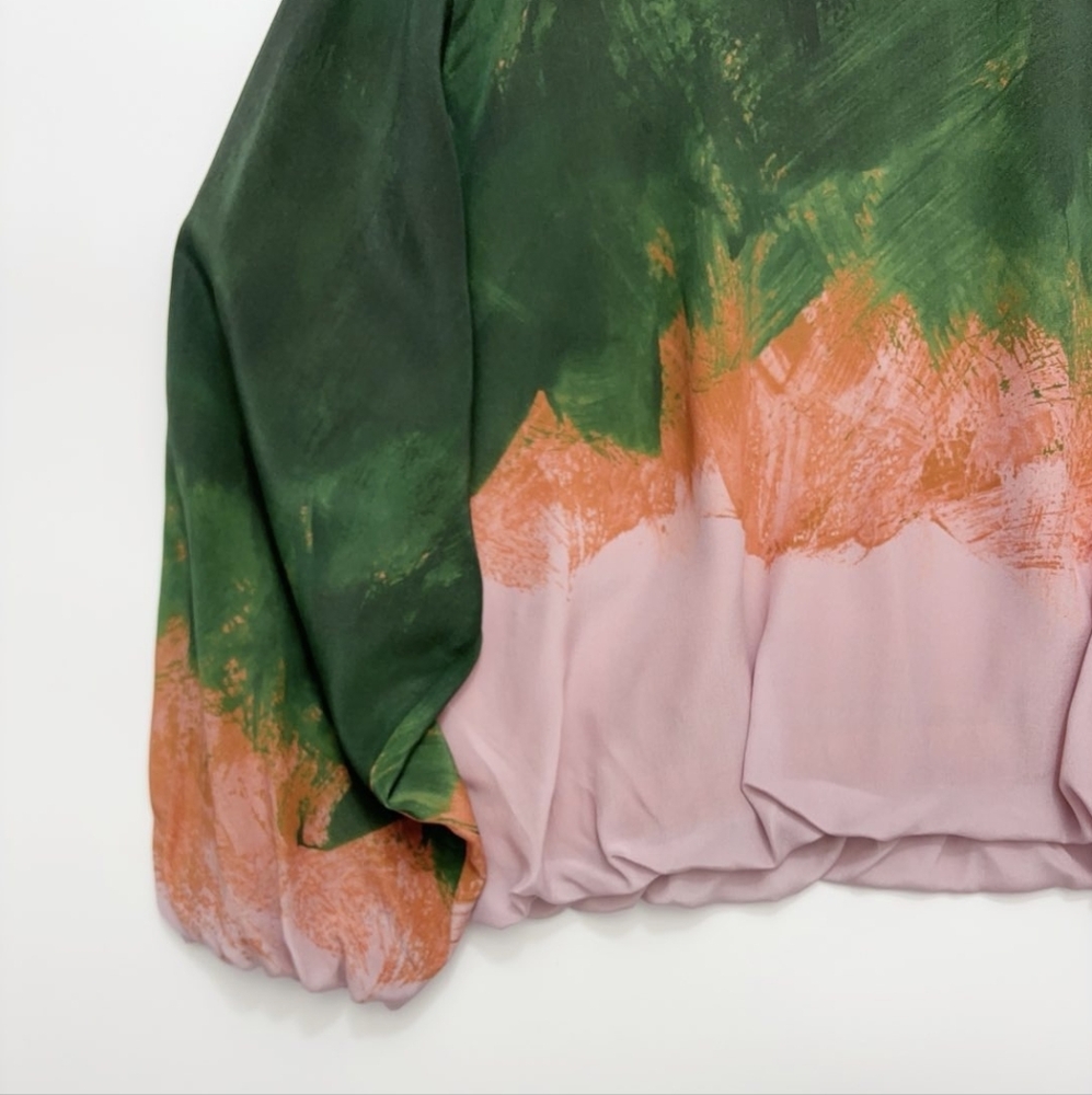 Dries Van Noten Capo Stretch-Silk Bubble Pullover Top - Picture 13 of 13
